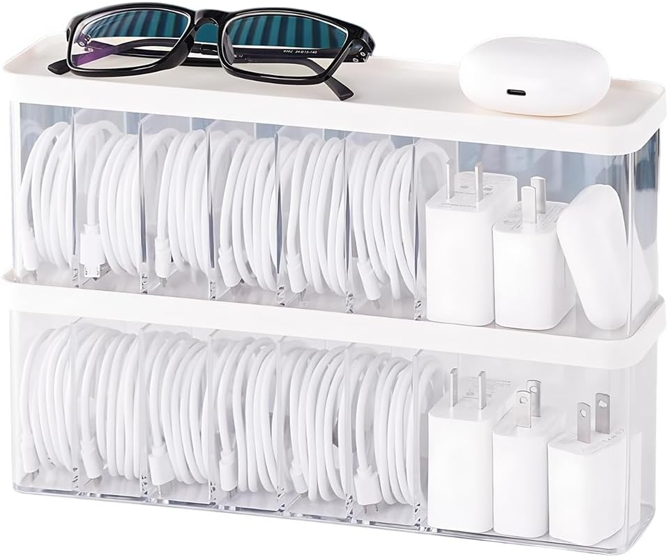 Main product image of Cable and Cord Storage Organizer Box for USB Wires