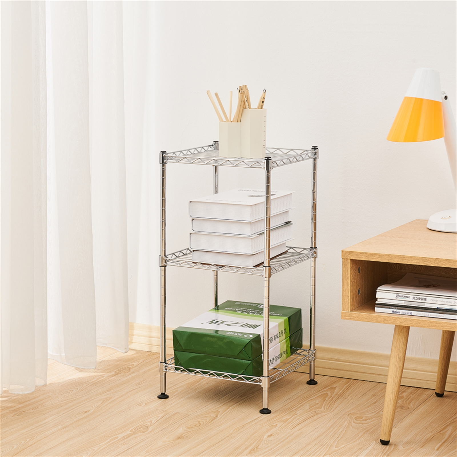 Main product image of 3-Tier Steel Wire Shelving Tower