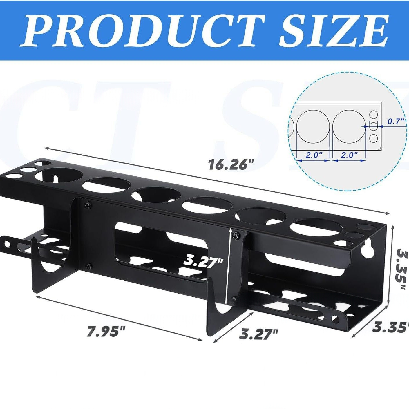 Main product image of Silicone Gun Holder, Multifunctional Silicone Cartridge Storage Rack, Wall-Mounted Metal Tube Organizer Rack For Caulking Tubes
