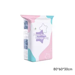 Product image of Pump-Free Vacuum Compression Storage Bags, 80x60x30cm, 2-Pack