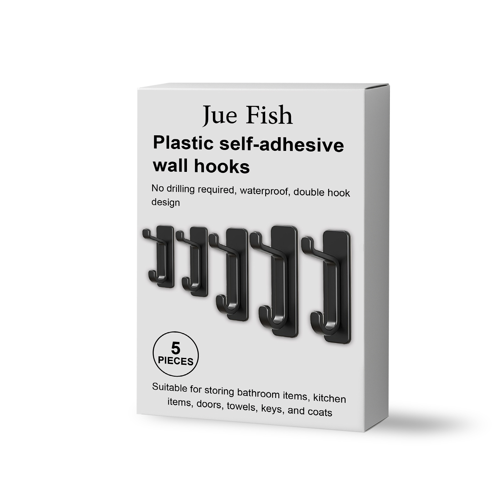 Main product image of No-punching Adhesive Hook, 5pcs, Household Goods for Daily Use