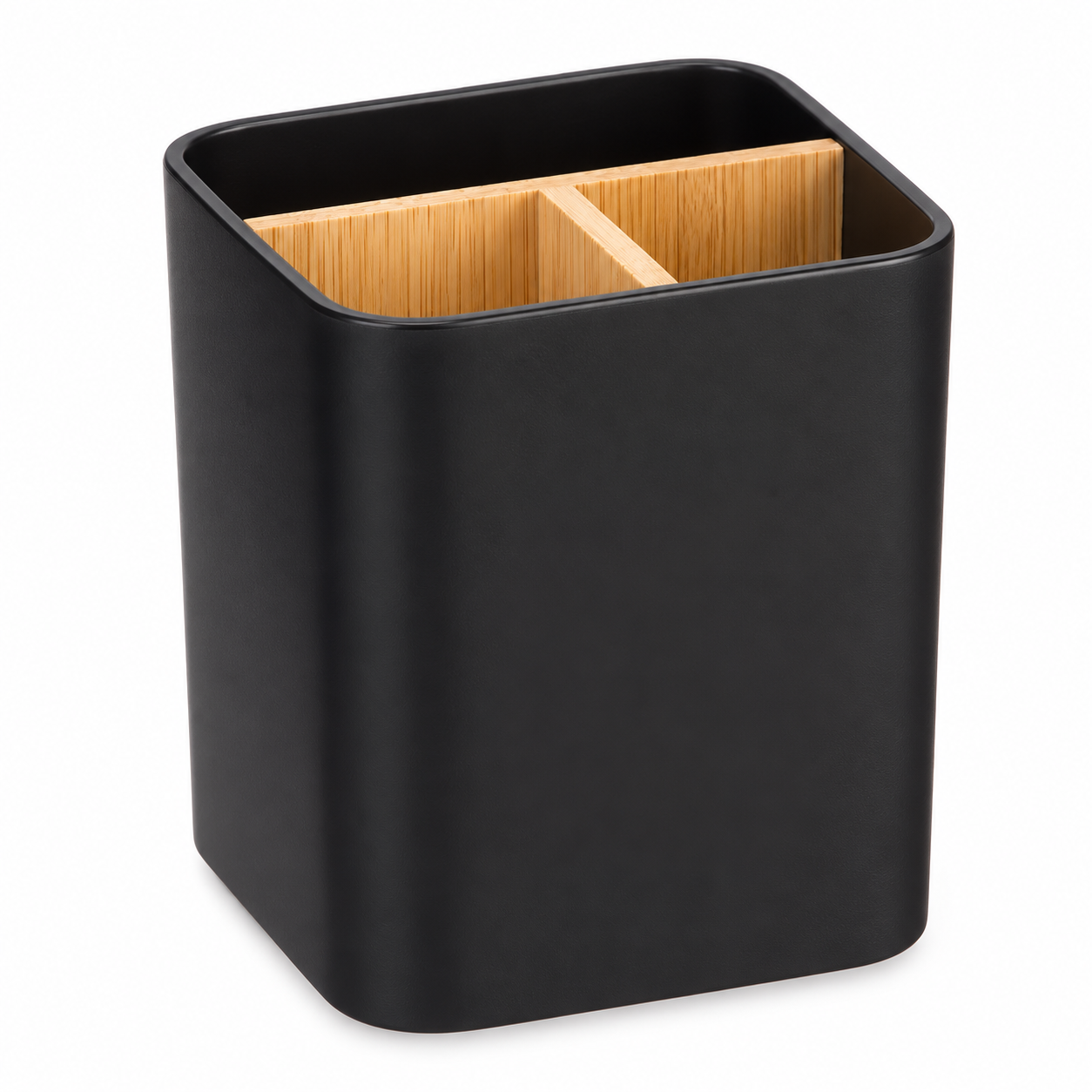 Main product image of Organizer Square 3 Compartments Bamboo Black