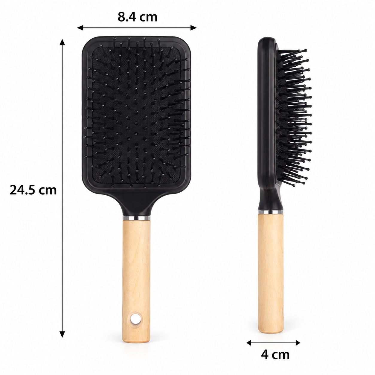Main product image of Brush Hair Handle Wood Square