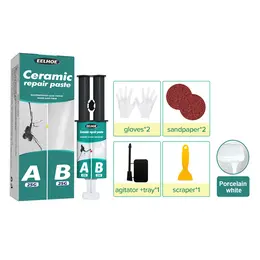 EELHOE Tile Repair AB Adhesive Set Metal Tile Fill Cracks Plugging Repair AB Adhesive Bonding Adhesive