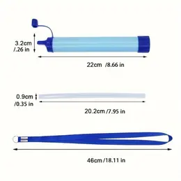 Personal Water Filter For Hiking, RV Camping, Travel, And Emergency Preparedness