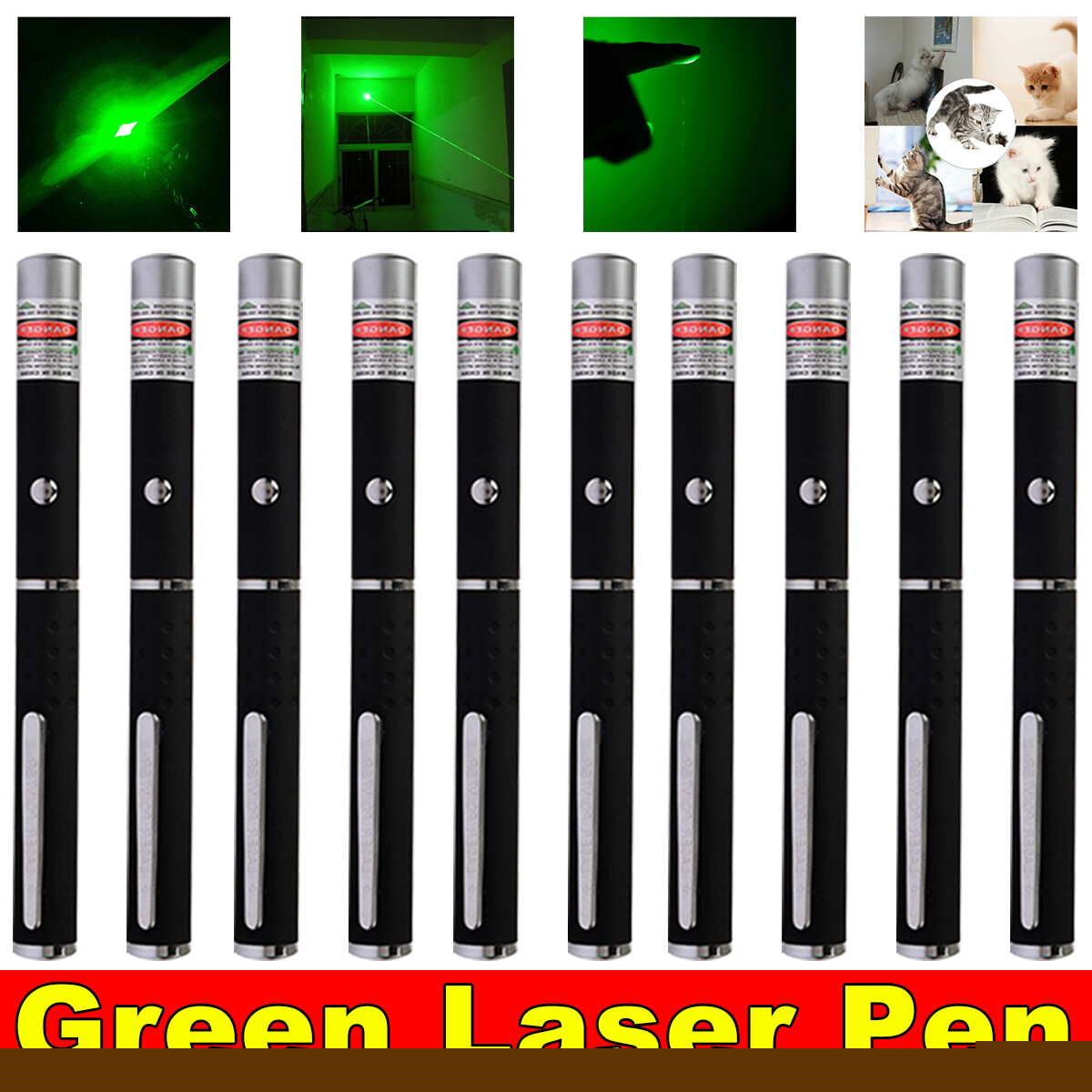 Pet Toy Green Laser Pointer Pen Light Single Beam High Power Lazer Flashlight 900Miles 1mW 532nm Torch