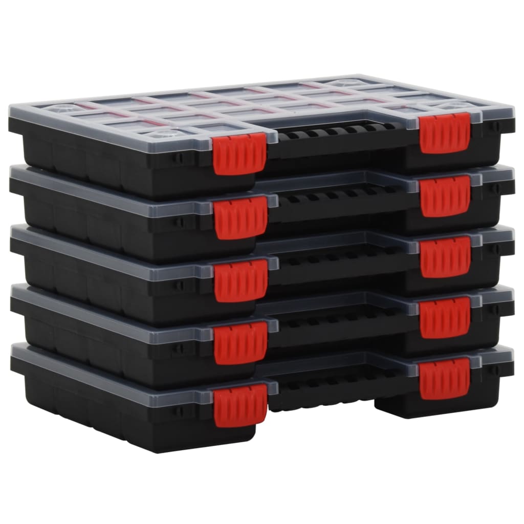 assortment boxes 5 pieces 34.5x polypropylene