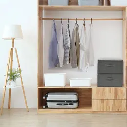 storage boxes, 2 pcs., 43x anthracite