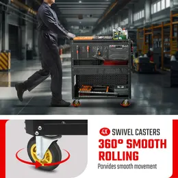 Detachable Utility Cart for Tools and Equipment Storage