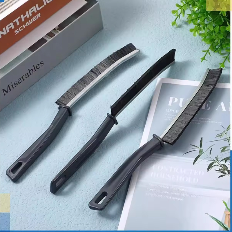 3pcs Crevice Cleaning Tool Window Groove Cleaning Brush Bathroom Gap Cleaning Brush Hard Bristle Crevice Cleaning Brush 9.3L X 5W X 0.8H