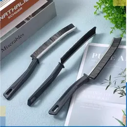 3pcs Crevice Cleaning Tool Window Groove Cleaning Brush Bathroom Gap Cleaning Brush Hard Bristle Crevice Cleaning Brush 9.3L X 5W X 0.8H
