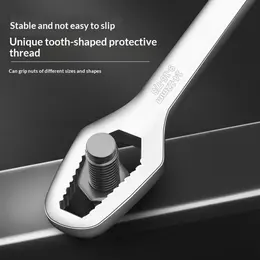 Multi Functional Dual Head Self Tightening Adjustable Universal Wrench