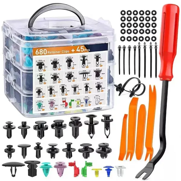 Hot-selling 680pcs Box-packed Snap-on Car Bumpers 680pcs (single Style Set Box)
