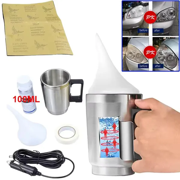 Main product image of 100ML Car Headlight Polishing Kit Headlight Restoration Liquid Polymer Headlamp Renovation Repair Clean Kit Automobile Tool