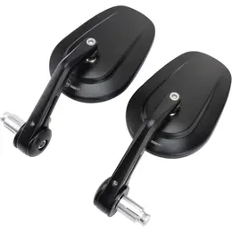 Product image of Motorcycle Handlebar End Mirror, CNC, 7/8 inch, Black