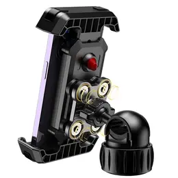 Universal Cell Phone Bike Holder 360 Degree Rotating Bicycle Motorcycle Cell Phone Holder For 5.1-6.8 Inch Cell Phones