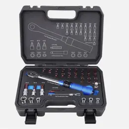 Product image of 1/4 Inch Adjustable Torque Wrench, 5-25Nm, 32-Piece Kit