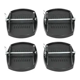 4Pcs Caravan Jack Pads Leveller Wheel Foot Leg Support Jacking Lift Pad Support Stand For Trailers RV Universal Jack Lift Pad