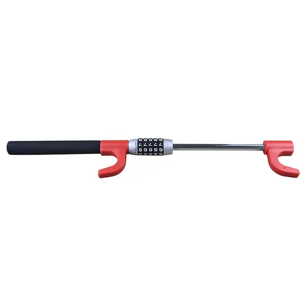 Car U-shaped Steering Wheel Lock, Interior Anti-theft Lock 12419, Steering Wheel Combination Lock, Red