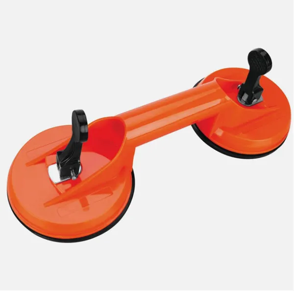 Heavy-Duty Glass Suction Cup Lifter - Orange (30 Mm / 85 Mm / 330 Mm)
