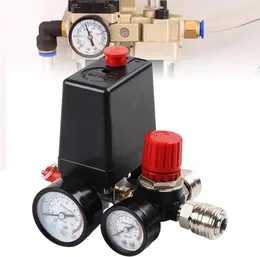 1/4" Pressure Regulator With Pressure Switch For Air Compressor, 230V 20A 8bar IP44