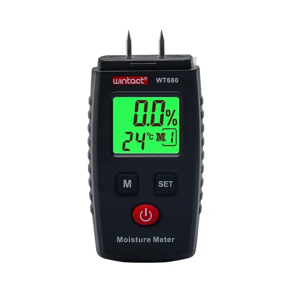3-in-1 Moisture Meter, Damp Tester For Wood, Walls, Masonry, With LCD Display