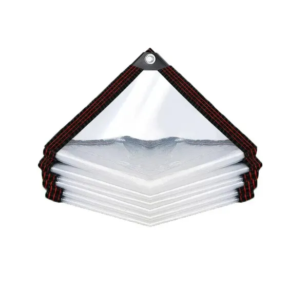 2M*4M Thick, Transparent Canopy Cloth, With A Sealing Ring, Heavy-Duty And Tear-Resistant Fabric, Suitable For Outdoor Use In Yards, Gardens, Pavilions, For Chickens, Porches, Plants, And Greenhouses