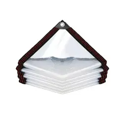 2M*4M Thick, Transparent Canopy Cloth, With A Sealing Ring, Heavy-Duty And Tear-Resistant Fabric, Suitable For Outdoor Use In Yards, Gardens, Pavilions, For Chickens, Porches, Plants, And Greenhouses