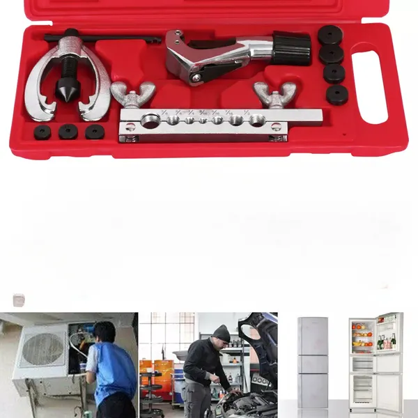 Main product image of 10-Piece Pipe Flaring Kit for Brake and Fuel Lines with Cutter and Bender