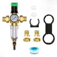 Product image of 3/4 Inch Water Pressure Reducer with Gauge and Mesh Filter