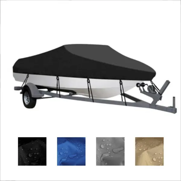 Main product image of Full-Size Boat Cover, Heavy-Duty Marine-Grade Towing Cover Suitable For V-Hull Boats, Tri-Hull Boats, Bass Boats, Fishing And Skiing Boats, And Square Boats, Providing Comprehensive Sun Protection