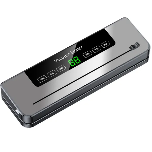 Automatic Vacuum Sealer Machine For Household Food Preservation - Dry & Wet Use, Deep Space Gray, Includes 50 Free 20x30 Textured Bags