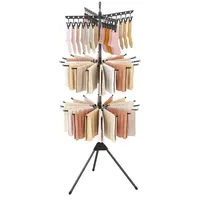 Product image of 70 inch 3-Tier Foldable Tripod Clothes Drying Rack, 24 Clips, 32 Rods
