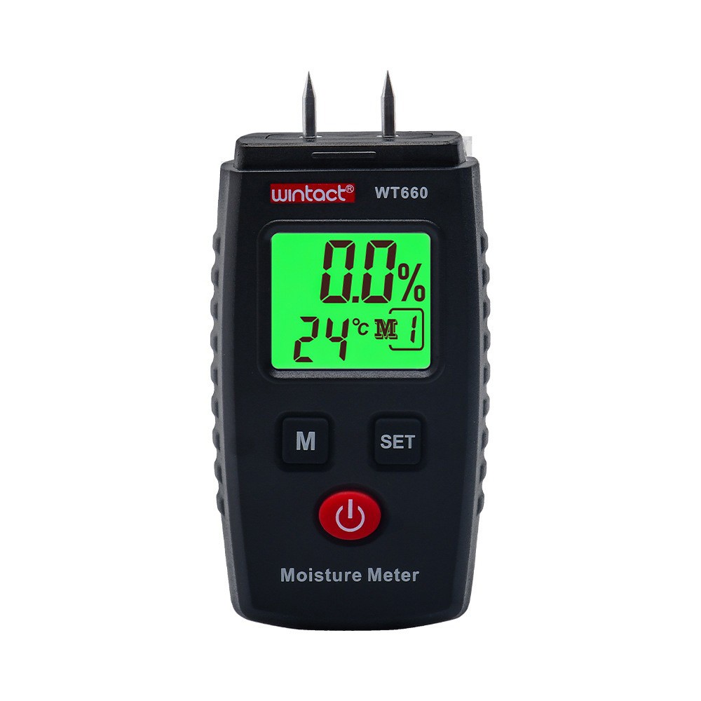 Support Pan European：3in1 Moisture Meter Measuring Device Wood Wall Wall Construction Moisture Meter Measure LCD