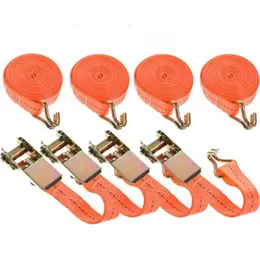 Support Pan European：4x Ratchet Straps With Ratchet And Hooks Tension Straps Lashing Strap 1000kg 6m Meter - DHL