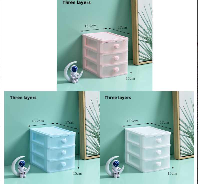 Bear Storage Cabinet-Third Floor-Random Color-PP-1
