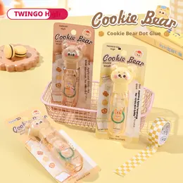Cookie Bear Dot Glue-Push Style-Random Color-PS-1 piece