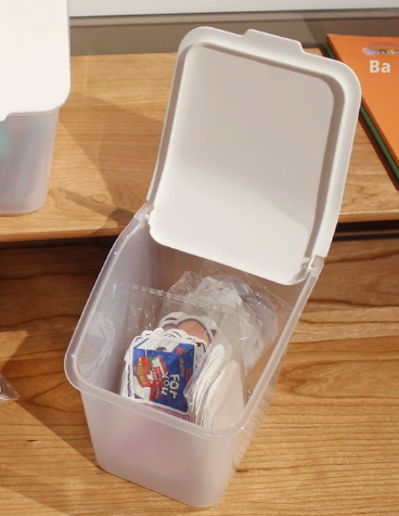 Mini Storage Bucket-Transparent-pp-8*10cm-1 pc