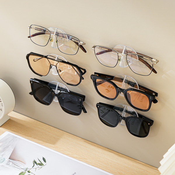 Wall-mounted glasses frame-transparent color-1 piece