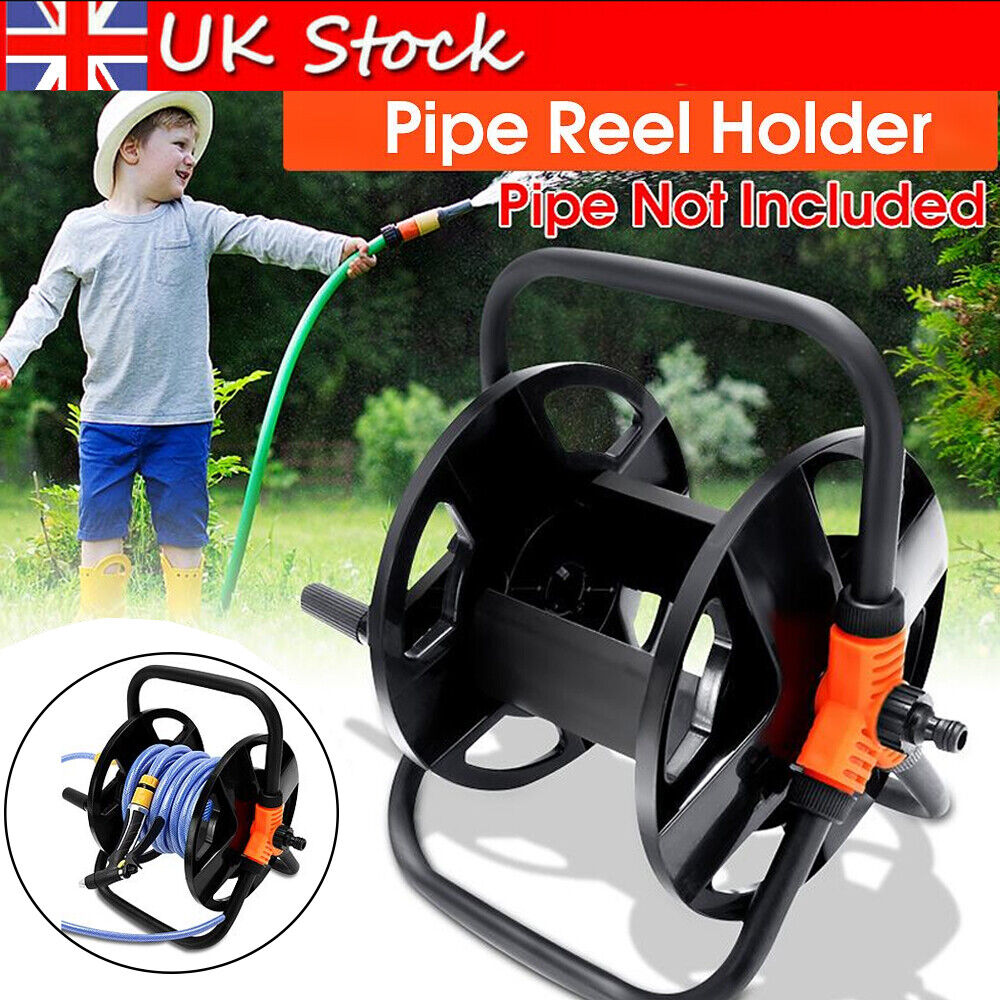NEW Portable Hose Pipe Reel Garden Cart Free Standing Holder Water Hose 20m UK