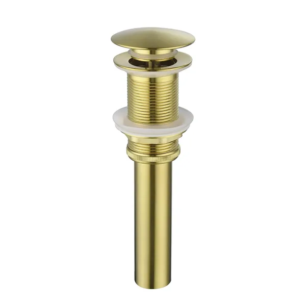 Bathroom Sink Drain Without Overflow, Vessel Sink Lavatory Vanity Pop-Up Drain Stopper, 304 Stainless Steel