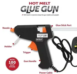 Electric Trigger Hot Glue Gun, Adhesive For Crafts, DIY Projects And Hobbies, 100 Free Glue Sticks.