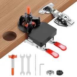 35MM Cabinet Hinge Jig Drilling Hole Puncher With Quick Clamp,Accurate Hinge Drill Jig Woodworking Tool For Doors Cabinets Hinge