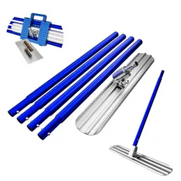 Bull Float Concrete Tools,48inx8in Magnesium Aluminum Alloy Concrete Float With 4 Combinable Handles,Concrete Bull Float With Carrying Toolbox,Trowel,Concrete Bull Float Kit For Concrete Finishing