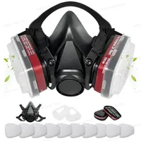 Product image of 6001 Half-face Respirator, Gas Mask, Dust Mask, Painting Mask With Replaceable Filter