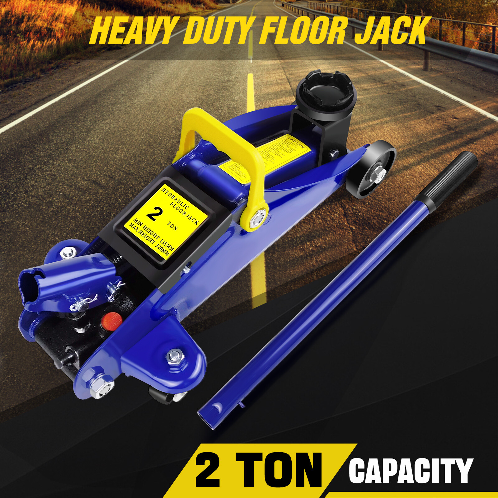 Trolley Jack 2 Ton Tonne Low Profile Hydraulic Floor Lifting Car Van Garage New