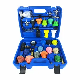 Cooling System Radiator Pressure Tester Leak Detector Coolant Replacement Tool 31PCS Set With Color Case