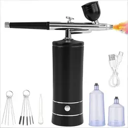 Cordless Mini Portable Airbrush Set Spray Gun With Compressor