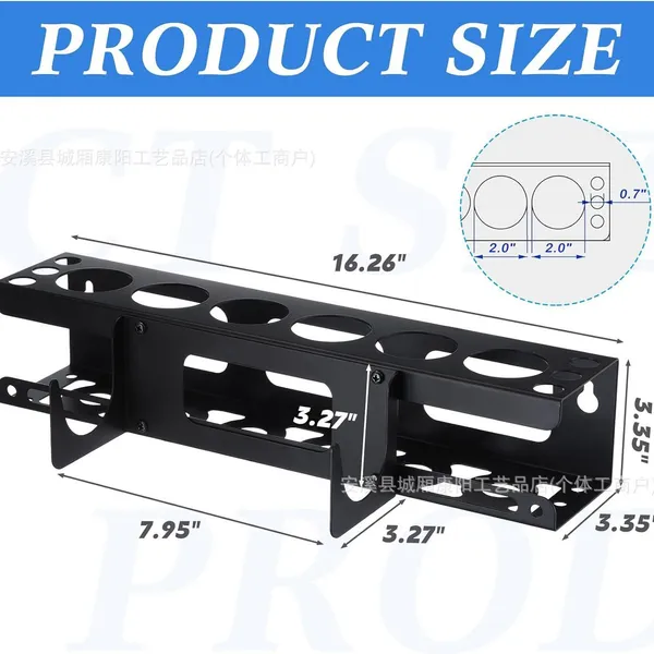 Silicone Gun Holder, Multifunctional Silicone Cartridge Storage Rack, Wall-Mounted Metal Tube Organizer Rack For Caulking Tubes