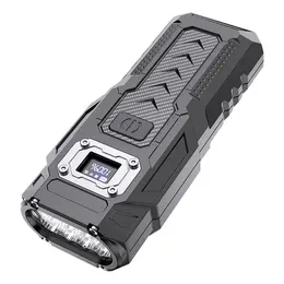Rechargeable LED Flashlight, Portable Long Lasting Ultra Bright Magnetic Work Light, Multi-function Outdoor Emergency Torch With Power Bank & Digital Power Display